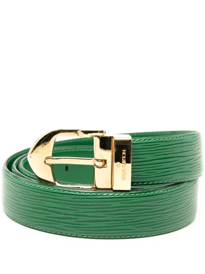 Pre-owned Louis Vuitton 1996 Epi Ceinture Belt In Green