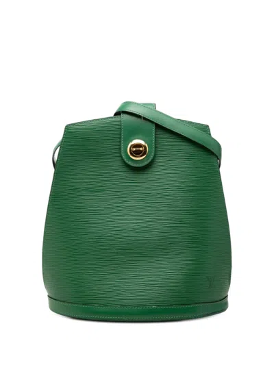 Pre-owned Louis Vuitton 1996 Epi Cluny Shoulder Bag In Green