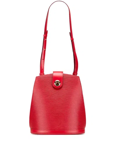 Pre-owned Louis Vuitton 1996 Epi Cluny Shoulder Bag In Red