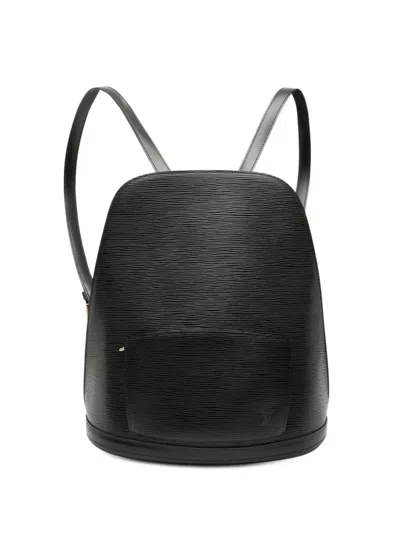 Pre-owned Louis Vuitton 1996 Epi Gobelins Backpack In Black