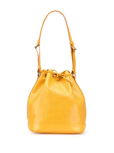 Pre-owned Louis Vuitton 1996 Epi Noe Gm Bucket Bag In Yellow