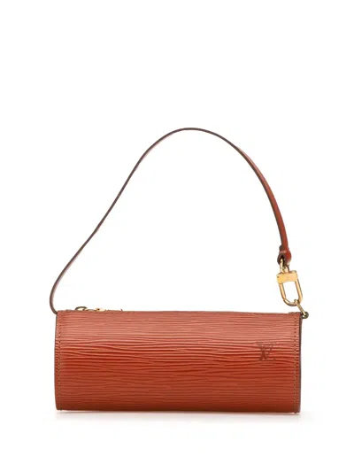 Pre-owned Louis Vuitton 1996 Epi Pochette Papillon Handbag In Brown