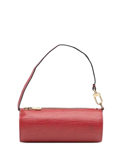 Pre-owned Louis Vuitton 1996 Epi Pochette Papillon Handbag In Red