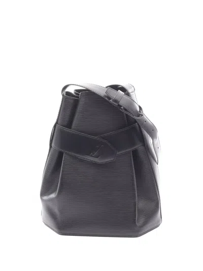 Pre-owned Louis Vuitton 1996 Epi Sac D Epaule Pm Bucket Bag In Black