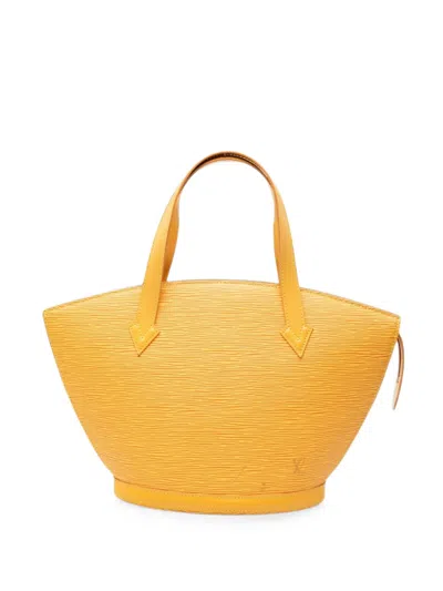 Pre-owned Louis Vuitton 1996 Epi Saint Jacques Pm Short Strap Handbag In Yellow