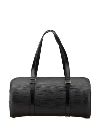 Pre-owned Louis Vuitton 1996 Epi Soufflot Handbag In Black
