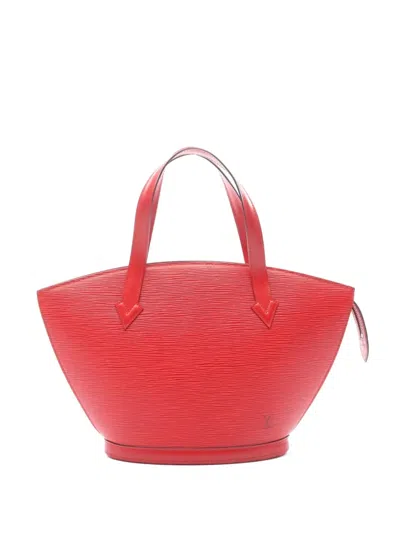 Pre-owned Louis Vuitton 1996 Medium Saint-jacques Èpi-leather Tote Bag In Red