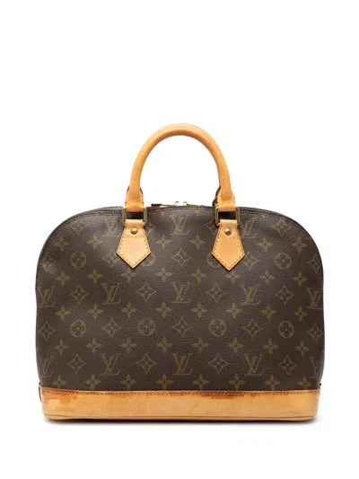 Pre-owned Louis Vuitton 1996 Monogram Alma Pm Handbag In Brown
