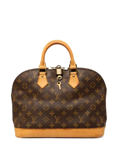 Pre-owned Louis Vuitton 1996 Monogram Alma Pm Handbag In Brown