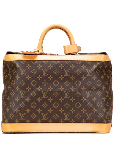 Pre-owned Louis Vuitton 1996 Monogram Cruiser 40 Travel Bag In Brown