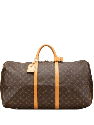 Pre-owned Louis Vuitton 1996 Monogram Keepall 60 Travel Bag