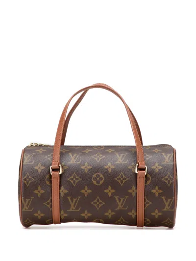 Pre-owned Louis Vuitton 1996 Monogram Papillon 26 Handbag In Brown