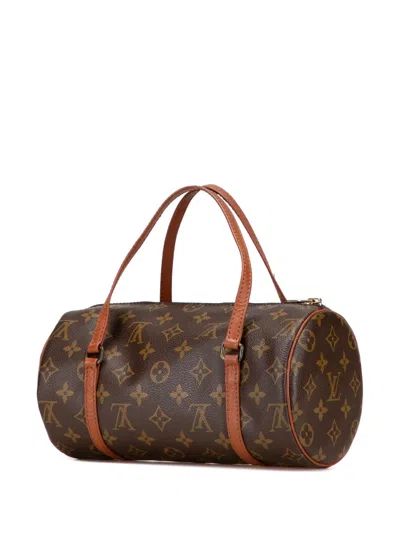 Pre-owned Louis Vuitton 1996 Monogram Papillon 26 Handbag In Brown