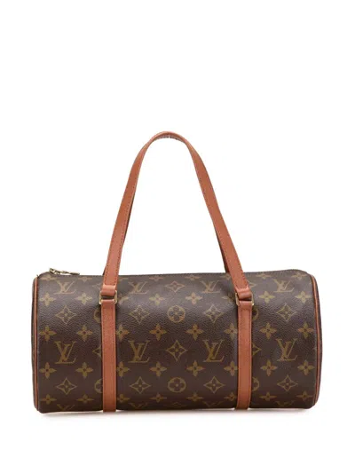 Pre-owned Louis Vuitton 1996 Monogram Papillon 30 Handbag In Brown