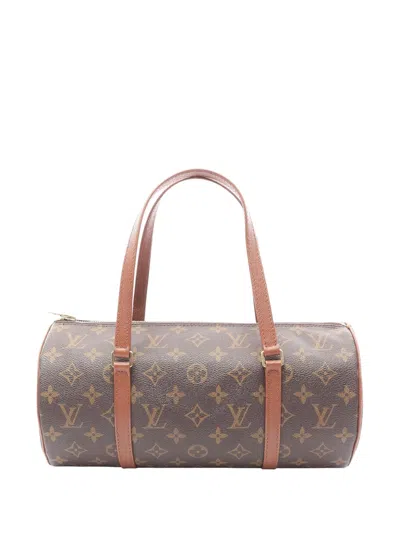 Pre-owned Louis Vuitton 1996 Monogram Papillon 30 Handbag In Brown