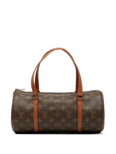 Pre-owned Louis Vuitton 1996 Monogram Papillon 30 Handbag In Brown