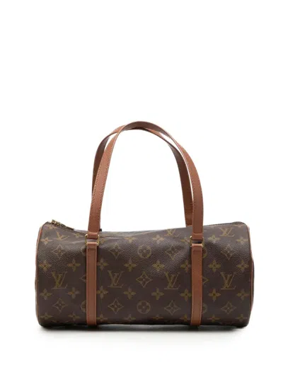Pre-owned Louis Vuitton 1996 Monogram Papillon 30 Handbag In Brown