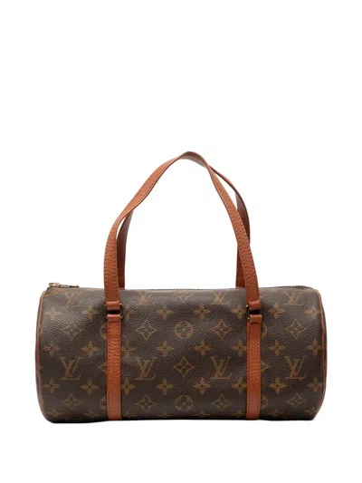 Pre-owned Louis Vuitton 1996 Monogram Papillon 30 Handbag In Brown