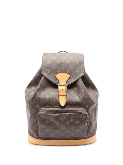 Pre-owned Louis Vuitton 1996 Montsouris Gm Handbag In Brown