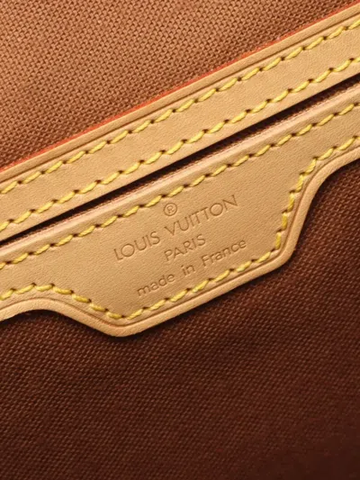 Pre-owned Louis Vuitton 1996 Montsouris Gm Monogram Backpack In Brown