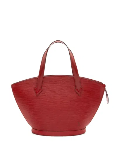 Pre-owned Louis Vuitton 1996 Pm St. Jacques Leather Tote Bag In Red