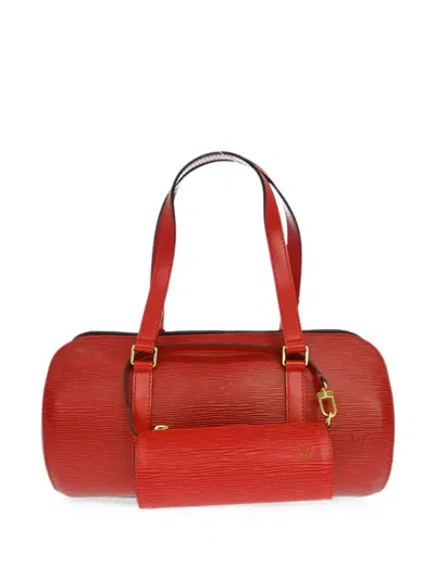 Pre-owned Louis Vuitton 1996 Soufflot Shoulder Bag In Red