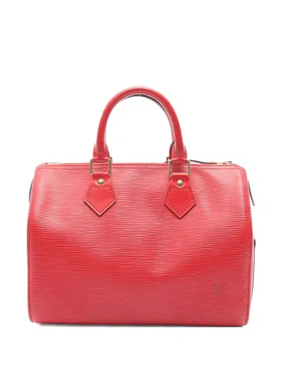 Pre-owned Louis Vuitton 1996 Speedy 25 Handbag In Red