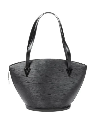 Pre-owned Louis Vuitton 1996 St-jacques Gm Zipper Shoulder Bag In Black