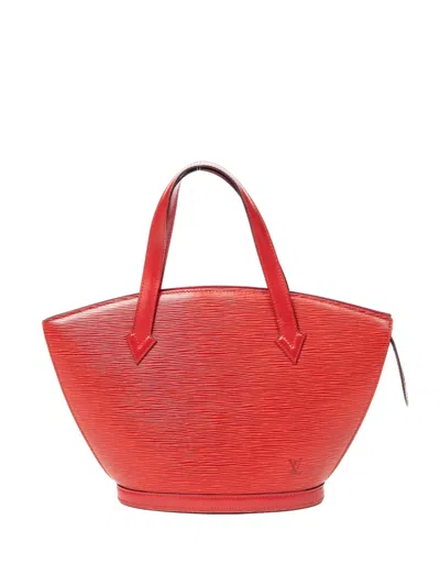 Pre-owned Louis Vuitton 1996 St-jacques Pm Leather Shoulder Bag In Red
