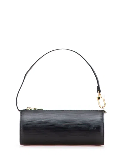 Pre-owned Louis Vuitton 1997-2010 Epi Soufflot Pochette Pouch In Black