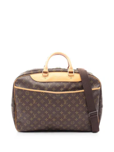 Pre-owned Louis Vuitton 1997 Alize 24h Monogram Boston Bag In Brown