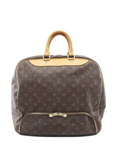 Pre-owned Louis Vuitton 1997 Boston Monogram Tote Bag In Brown