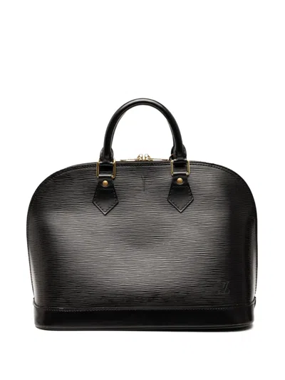 Pre-owned Louis Vuitton 1997 Epi Alma Pm Handbag In Black
