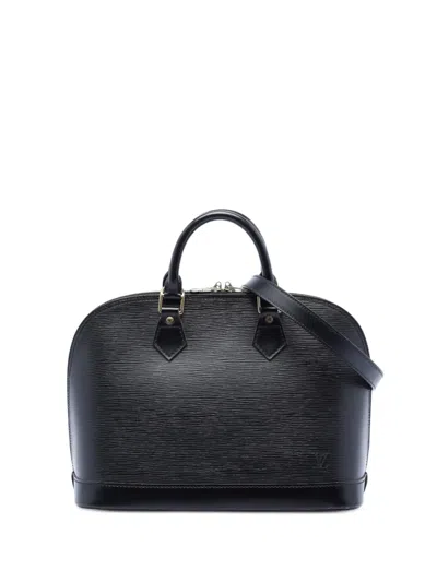 Pre-owned Louis Vuitton 1997 Epi Alma Pm Handbag In Black