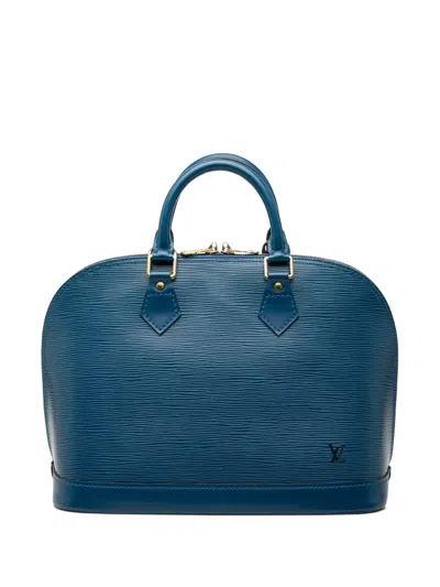 Pre-owned Louis Vuitton 1997 Epi Alma Pm Handbag In Blue