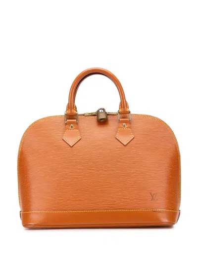 Pre-owned Louis Vuitton 1997 Epi Alma Pm Handbag In Brown