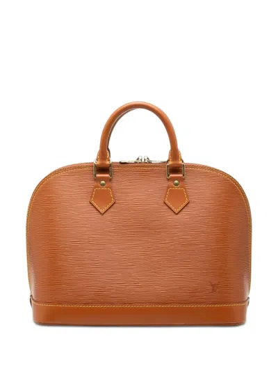 Pre-owned Louis Vuitton 1997 Epi Alma Pm Handbag In Brown
