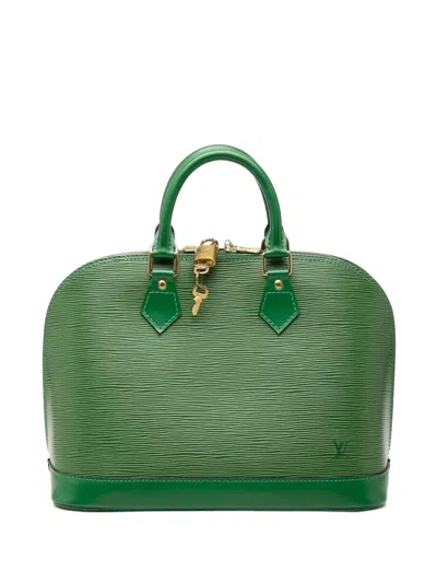Pre-owned Louis Vuitton 1997 Epi Alma Pm Handbag In Green