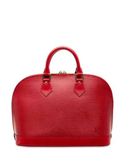 Pre-owned Louis Vuitton 1997 Epi Alma Pm Handbag In Red