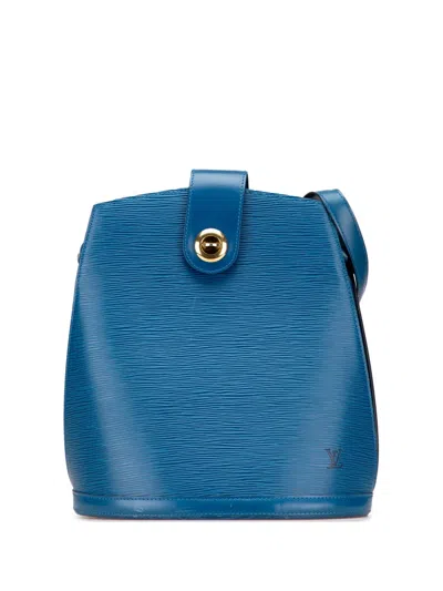 Pre-owned Louis Vuitton 1997 Epi Cluny Shoulder Bag In Blue