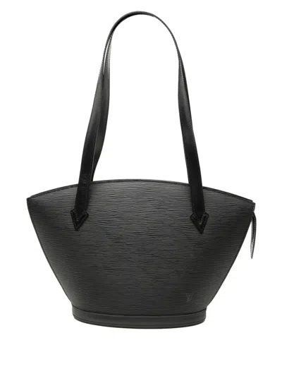 Pre-owned Louis Vuitton 1997 Epi Saint Jacques Pm Long Strap Shoulder Bag In Black