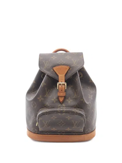 Pre-owned Louis Vuitton 1997 Mini Monogram Backpack In Brown