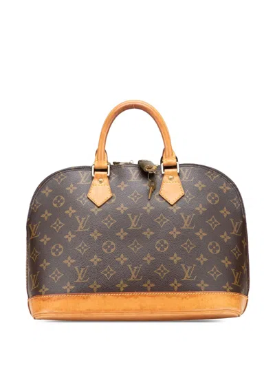 Pre-owned Louis Vuitton 1997 Monogram Alma Pm Handbag In Brown