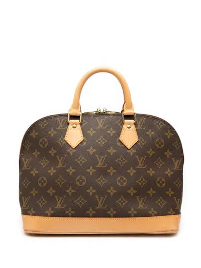 Pre-owned Louis Vuitton 1997 Monogram Alma Pm Handbag In Brown
