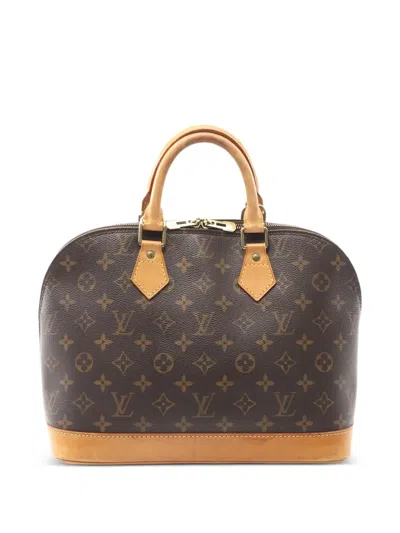 Pre-owned Louis Vuitton 1997 Monogram Alma Pm Tote Bag In Brown