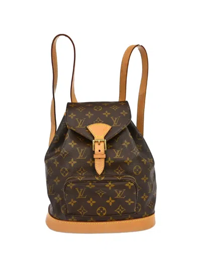 Pre-owned Louis Vuitton 1997 Monogram Backpack In Brown