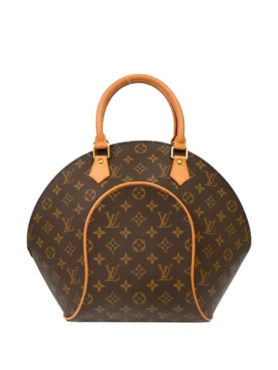 Pre-owned Louis Vuitton 1997 Monogram Ellipse Mm Tote Bag In Brown