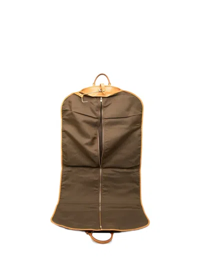 Pre-owned Louis Vuitton 1997 Monogram Housse Porte Habits Garment Cover Travel Bag In Brown