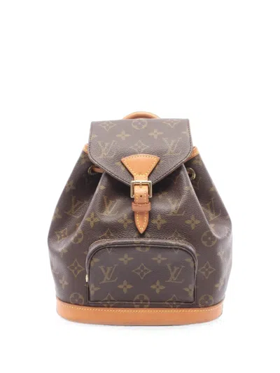 Louis Vuitton 1997 Monogram Montsouris Backpack In Brown