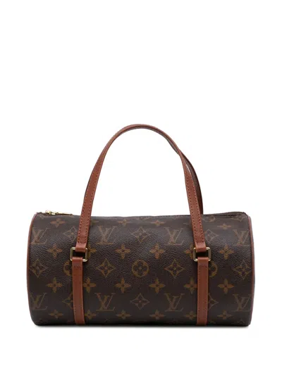 Pre-owned Louis Vuitton 1997 Monogram Papillon 26 Handbag In Brown